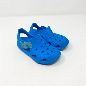 CROCS Blue Swiftwater Wave Velcro Shoes